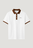 Men's Plus Size Classic Contrast Collar Polo Shirt