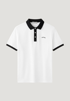 Men's Plus Size Classic Contrast Collar Polo Shirt