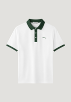 Men's Plus Size Classic Contrast Collar Polo Shirt